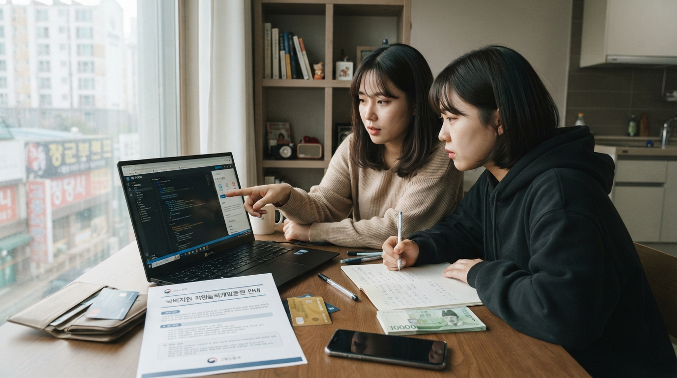 코딩 부트캠프 과정과 일반 학원 강의의 차이를 비교하는 이미지