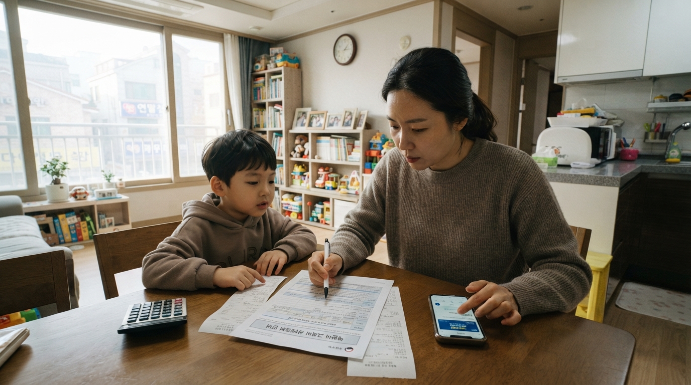 학원비 세액공제 교육비 세액공제율 15% 계산 예시 — 월 20만 원 학원비 납부 시 환급액 도식