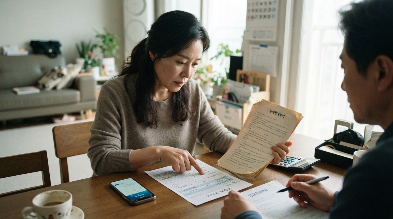 장기수선충당금 반환 아파트 관리비 고지서에서 장기수선충당금 항목을 확인하는 모습