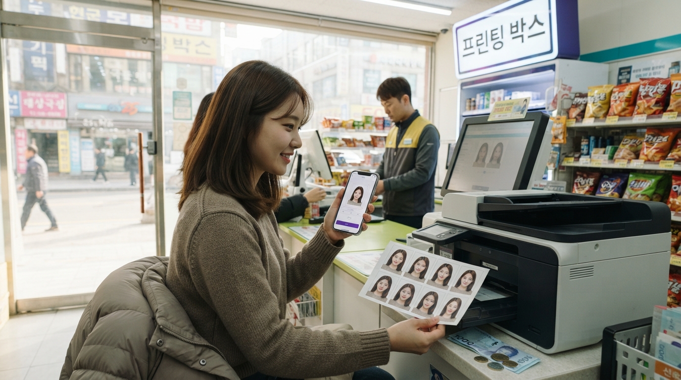 여권 사진가격 사진관에서 여권사진 촬영하는 모습과 가격 안내