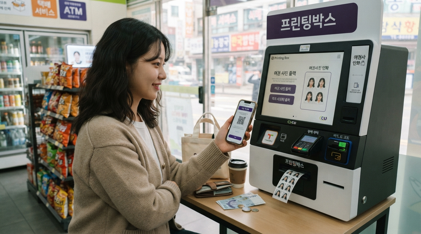 여권 사진인화 방법 3가지 비교표 — 편의점 프린팅박스, 온라인 인화 주문, 사진관 비용과 소요 시간